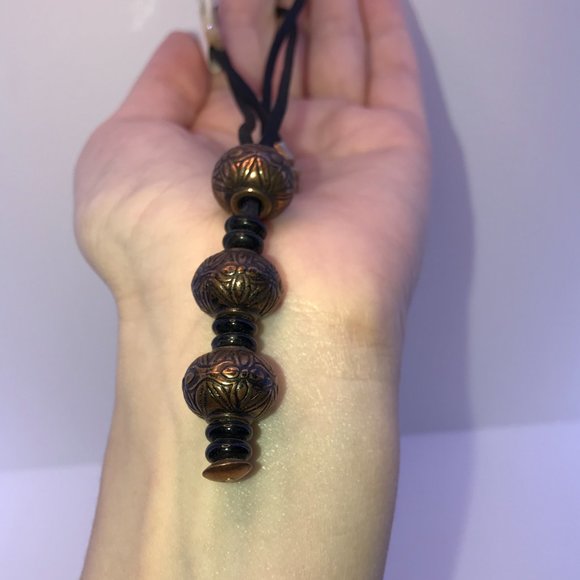 17 1/2" Brown Satin Cord Necklace - Picture 5 of 7